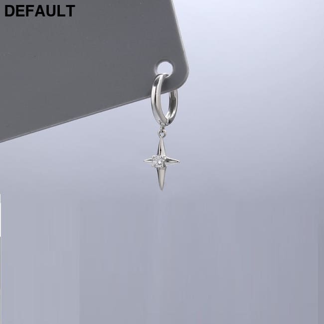 S925 Silver Advanced Sense Trend Individuality Men’s Ruffian Handsome Small Crowd Design Earrings X089A Men