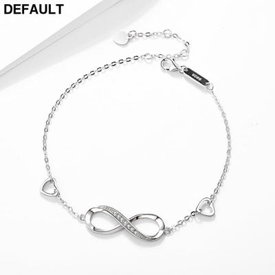 S925 Sterling Silver 8 Character Bracelet Fashion Jewelry Letter for Women 925 Bracelets