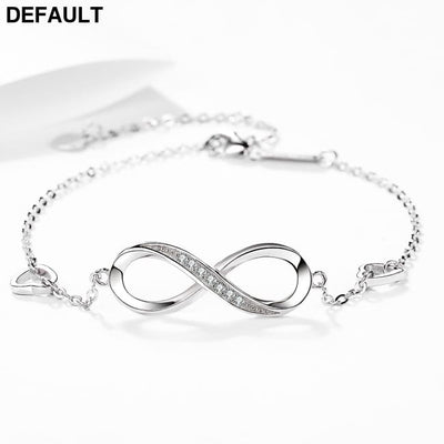 S925 Sterling Silver 8 Character Bracelet Fashion Jewelry Letter for Women 925 Bracelets