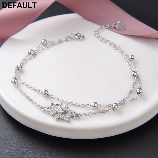 S925 Sterling Silver Bracelet Female Five-Pointed Star Bracelets