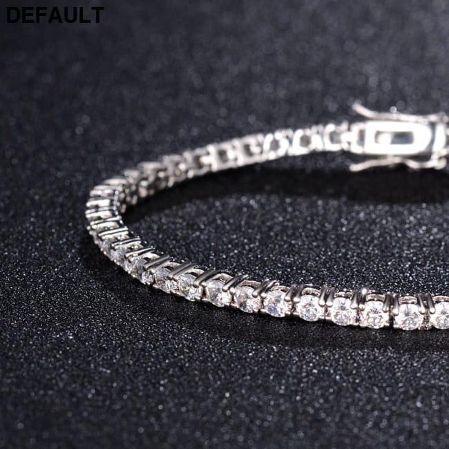 S925 sterling silver electroplated zircon tennis bracelet Bracelets