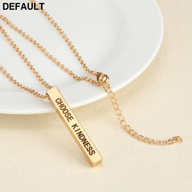 S925 Sterling silver Four Sides Engraving Personalized Necklaces