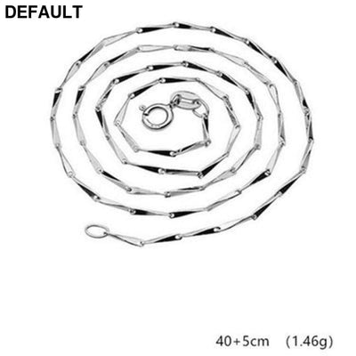 S925 Sterling Silver Necklace Pendant inlaid love Korean soft accessories wholesale Zircon Melon seed40 plus5cm Rings