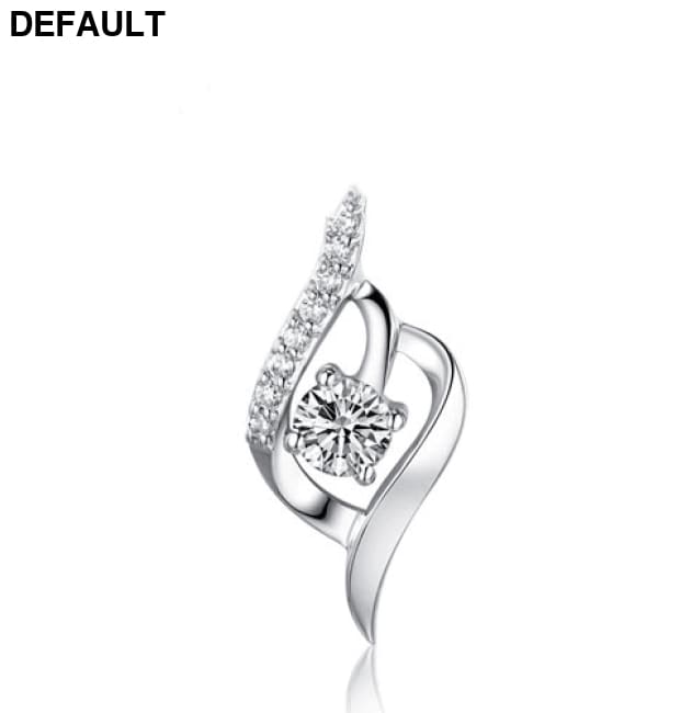 S925 Sterling Silver Necklace Pendant inlaid love Korean soft accessories wholesale Zircon White Rings