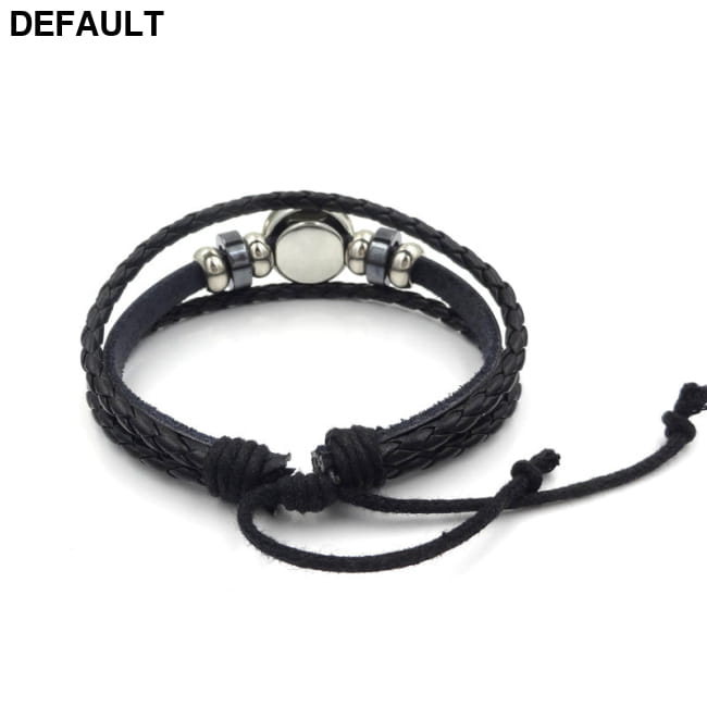 Sacred Geometry Sri Yantra Glass Buckle Charm Bracelets & default Women