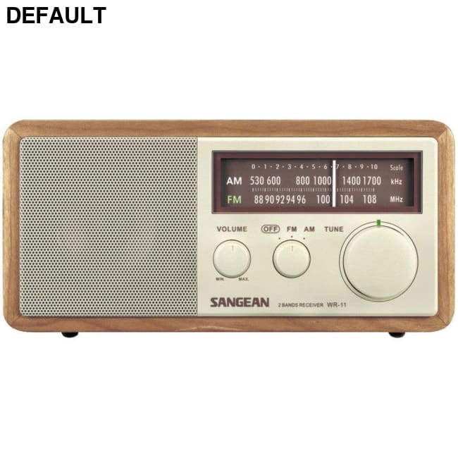 Sangean WR11 Wood Cabinet AM/FM Tabletop Radio Portable Radios Best Selling Products Audio Components