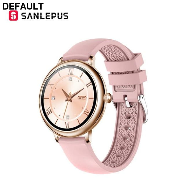 SANLEPUS Stainless Steel Smart Watch for Sterling Silver Rings Pink-Silicone Strap / China Watches