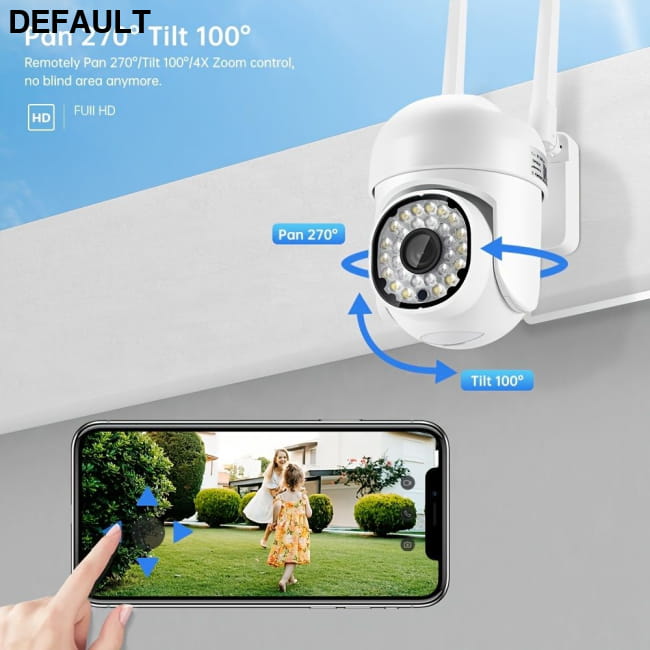 Security Cameras Outdoor - 1080P Color Night Vision White Home - & Garden