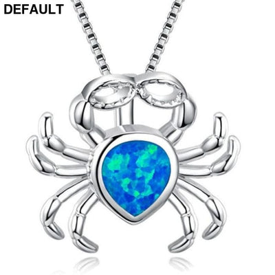Silver Filled Blue Sea Turtle Pendant Necklace for Women A041 / 50cm Sterling Necklaces