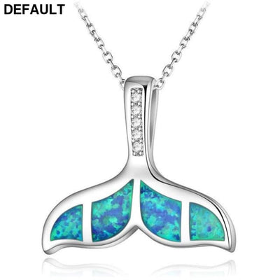 Silver Filled Blue Sea Turtle Pendant Necklace for Women A043 / 50cm Sterling Necklaces