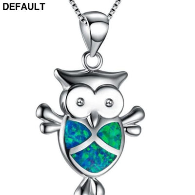 Silver Filled Blue Sea Turtle Pendant Necklace for Women A044 / 50cm Sterling Necklaces