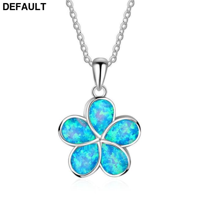 Silver Filled Blue Sea Turtle Pendant Necklace for Women A046 / 50cm Sterling Necklaces