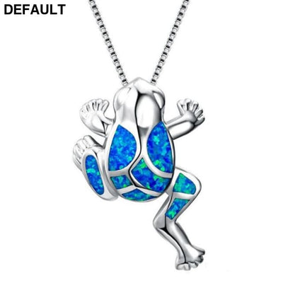 Silver Filled Blue Sea Turtle Pendant Necklace for Women A047 / 50cm Sterling Necklaces