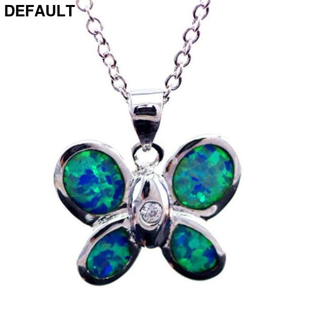 Silver Filled Blue Sea Turtle Pendant Necklace for Women A058 / 50cm Sterling Necklaces