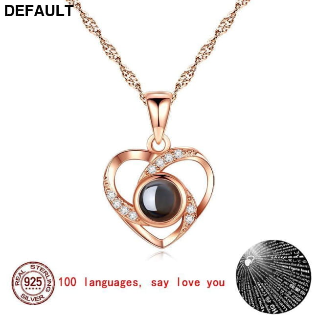 Silver Heart of love Sterling Necklaces