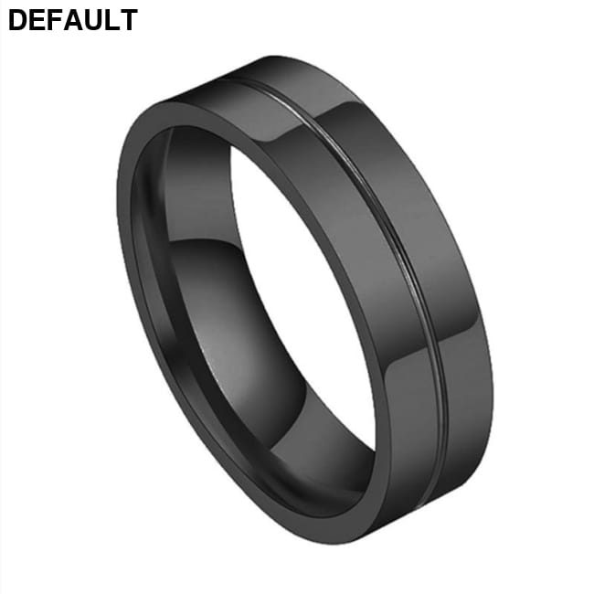 Simple Car Line Men s Titanium Steel Ring Zircon Couple Rings