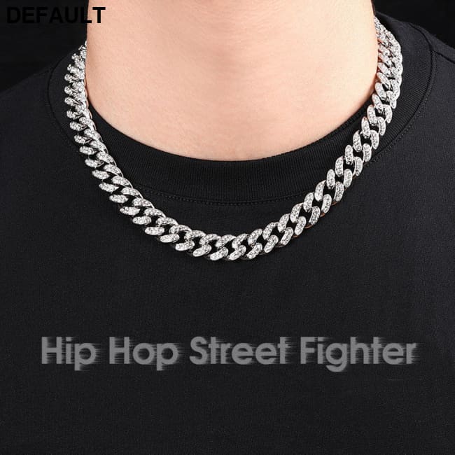 Simple Men’s Hip Hop Cuban Necklace Men Necklaces Sterling Silver