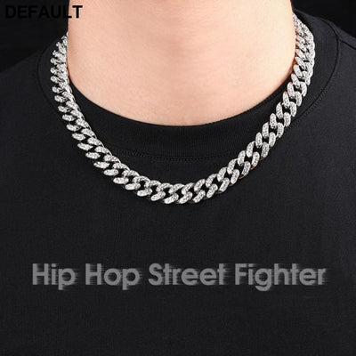 Simple Men’s Hip Hop Cuban Necklace Men Necklaces Sterling Silver
