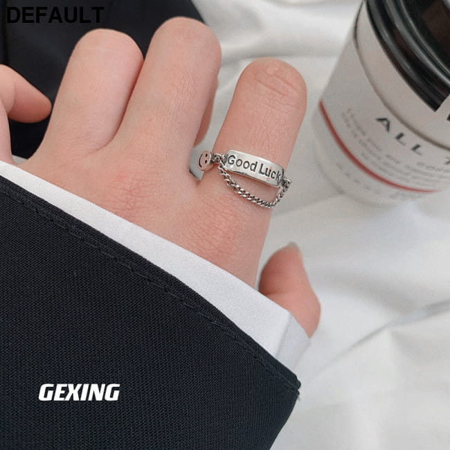 Simple Style Jewelry S925 Sterling Silver Letter Good Luck Bracelets Best Selling Products