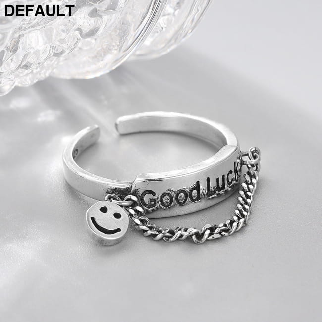 Simple Style Jewelry S925 Sterling Silver Letter Good Luck Bracelets Best Selling Products
