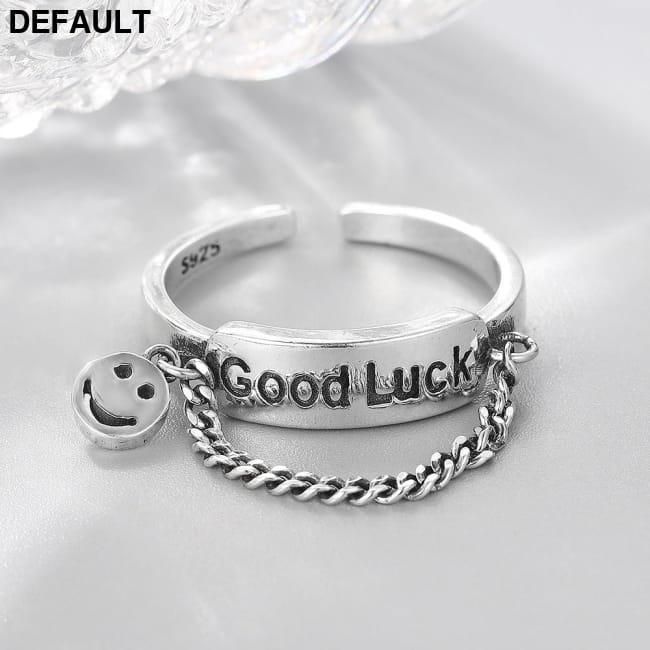 Simple Style Jewelry S925 Sterling Silver Letter Good Luck Bracelets Best Selling Products