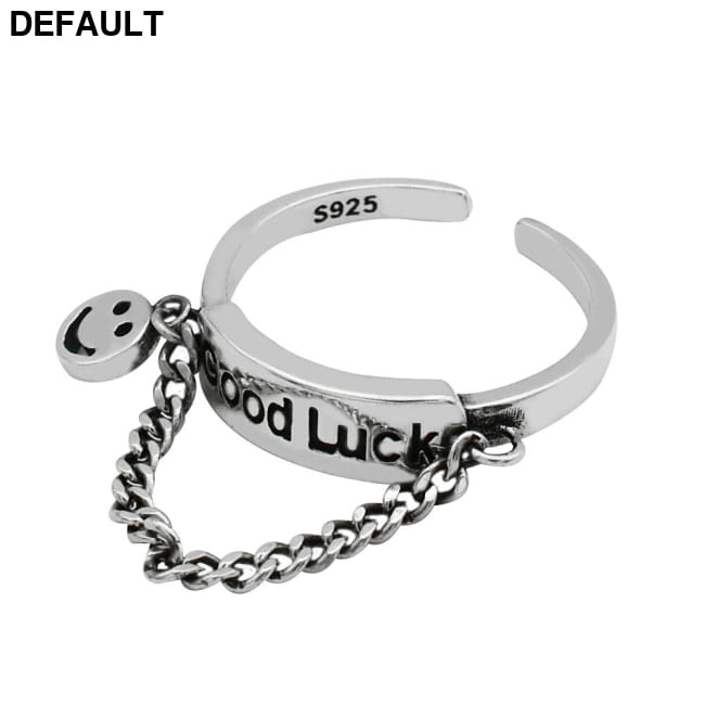 Simple Style Jewelry S925 Sterling Silver Letter Good Luck Bracelets Best Selling Products