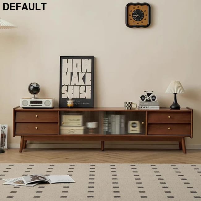 Simple Trendy Tv Stand Mid Century Metal Handles Retro Luxury With Drawers Classic Mobiletto Porta Room Furniture Home