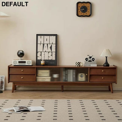 Simple Trendy Tv Stand Mid Century Metal Handles Retro Luxury With Drawers Classic Mobiletto Porta Room Furniture Home