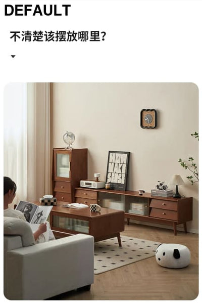 Simple Trendy Tv Stand Mid Century Metal Handles Retro Luxury With Drawers Classic Mobiletto Porta Room Furniture Home