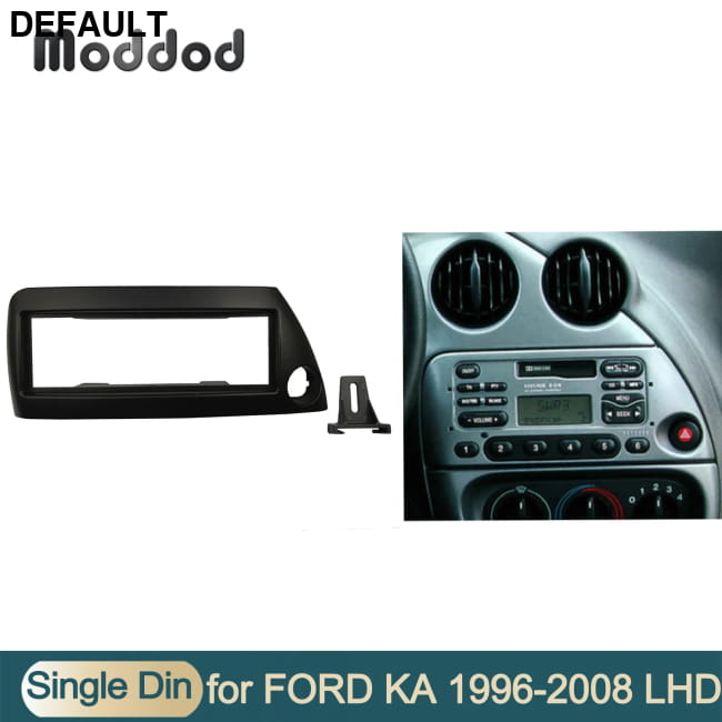 Single One Din Car Radio Frame for FORD Ka 1996-2008 LHD Installation Kit Motor Vehicle A/V Players & In-Dash Systems