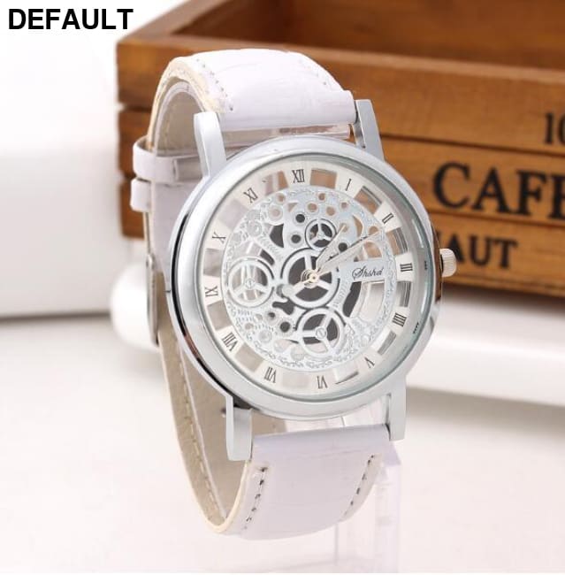 Skeleton Hollow Quartz Wristwatch White Men Watches Best Selling Products