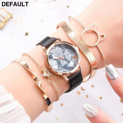 Sky Women’s Watch Black 5PCS Women Watches