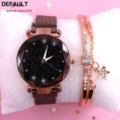 Sky Women’s Watch Brown 2PCS Women Watches