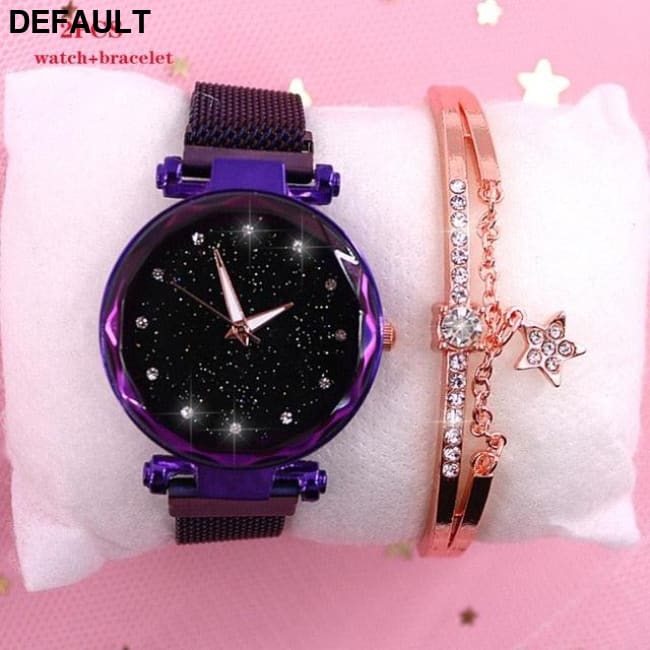 Sky Women’s Watch Purple 2PCS Women Watches