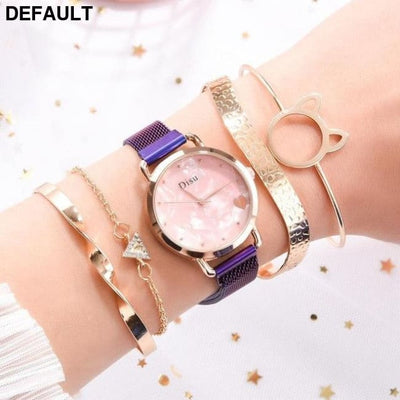 Sky Women’s Watch Purple 5PCS Women Watches