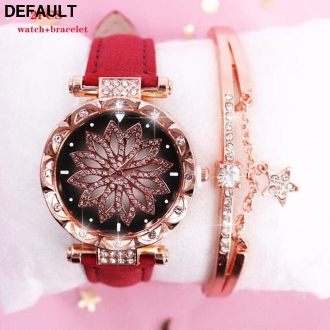 Sky Women’s Watch Red 2PCS 2 Women Watches