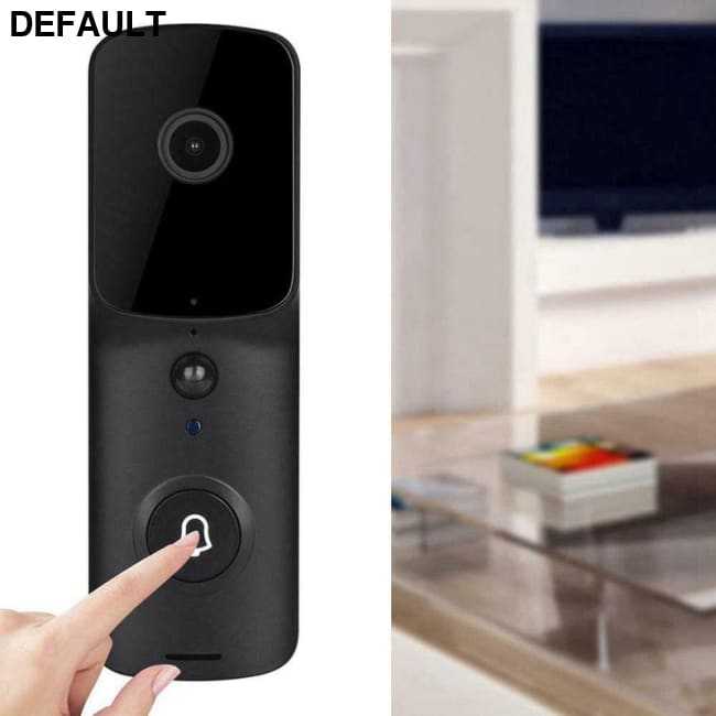 Smart WiFi Video Doorbell Camera Black Home Security Surveillance Cameras
