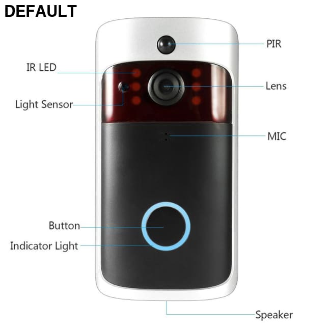 Smart Wireless WiFi Security DoorBell Visual Recording Consumption Remote Home Monitoring Night Vision Video Door Phone