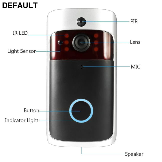 Smart Wireless WiFi Security DoorBell Visual Recording Home Monitors & Recorders