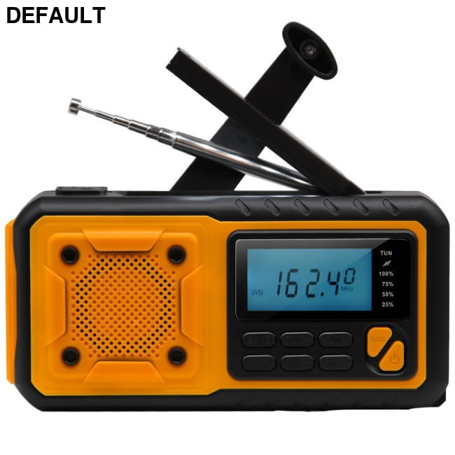 Solar Hand-powered Emergency Multifunctional Radio Orange Portable Radios