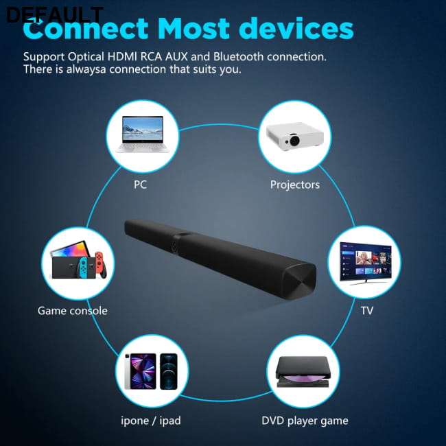 Sound bar for TV Wireless Deep Bass Soundbar Speaker Black / KY8000 Home Theater Speakers Electronics