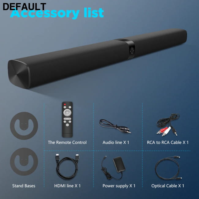 Sound bar for TV Wireless Deep Bass Soundbar Speaker Black / KY8000 Home Theater Speakers Electronics