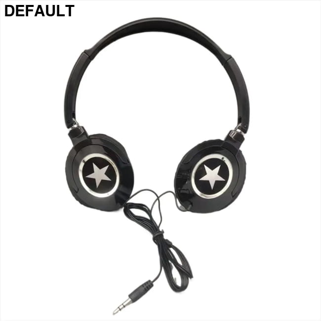 Sound Wired Headphones Over Ear Headset Bass HiFi Black Headsets