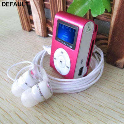 Sport MP3 Player with LCD Screen Metal Mini Clip Music Earphones USB Cable Micro TF/SD Card Slot MP3/MP4/MP5 Players
