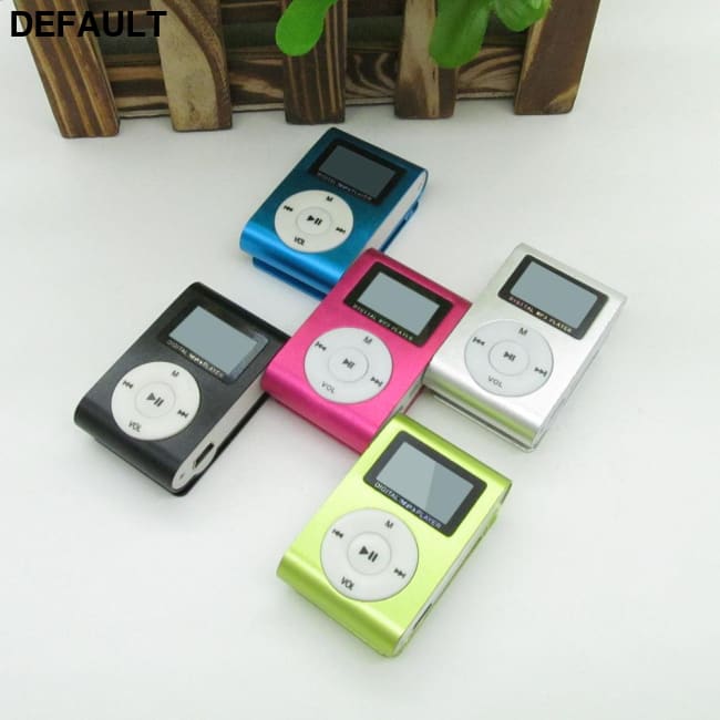 Sport MP3 Player with LCD Screen Metal Mini Clip Music Earphones USB Cable Micro TF/SD Card Slot MP3/MP4/MP5 Players
