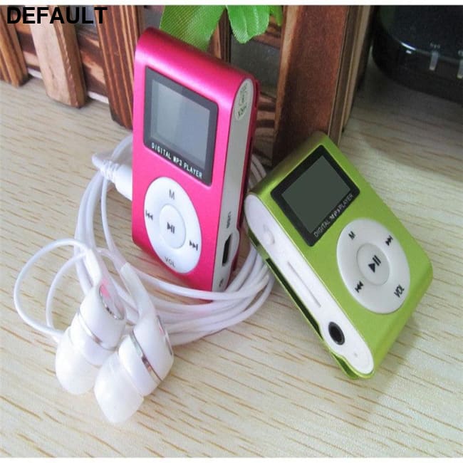 Sport MP3 Player with LCD Screen Metal Mini Clip Music Earphones USB Cable Micro TF/SD Card Slot MP3/MP4/MP5 Players