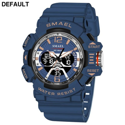 Sport Watch Men SMAEL 50M Waterproof Wristwatches Dual Time Display Multi-function Sports Clocks 8065 Mens Watches
