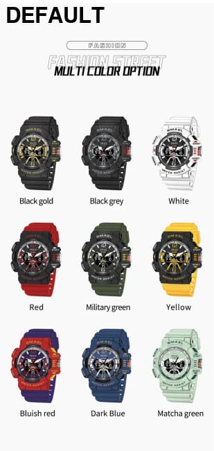 Sport Watch Men SMAEL 50M Waterproof Wristwatches Dual Time Display Multi-function Sports Clocks 8065 Mens Watches