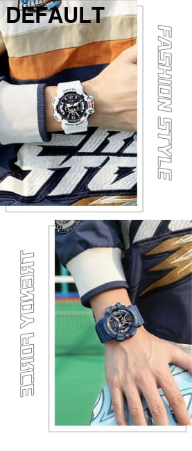 Sport Watch Men SMAEL 50M Waterproof Wristwatches Dual Time Display Multi-function Sports Clocks 8065 Mens Watches