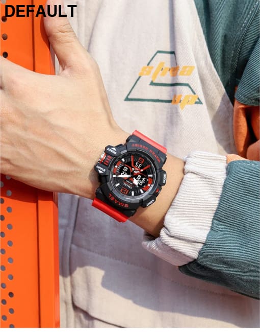 Sport Watch Men SMAEL 50M Waterproof Wristwatches Dual Time Display Multi-function Sports Clocks 8065 Mens Watches